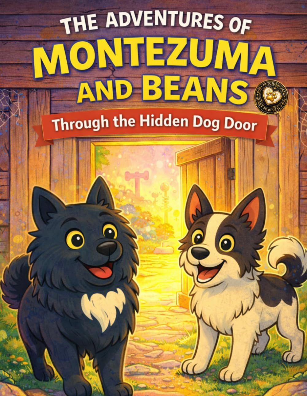 The Adventures of Montezuma and Beans: Through the Hidden Dog Door: A Magical Dog World Coloring Adventure