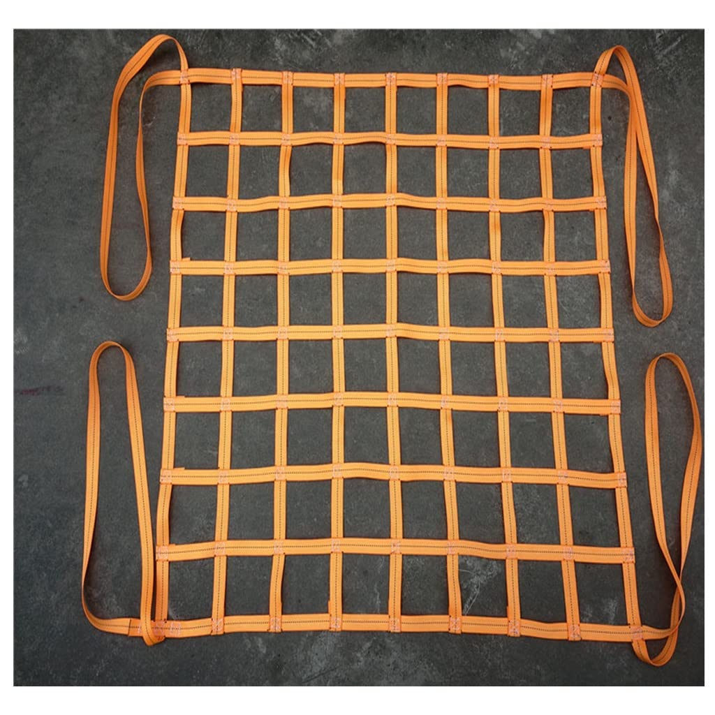 GTHTUHFD Lifting Net Security Tear Resistance Strong Load-Bearing Bag Net Cargo Lifting Nets Construction Cargo Hanging Net Cargo Securing Net Durable Cargo Hanging Net,2t-1.5X1.5m