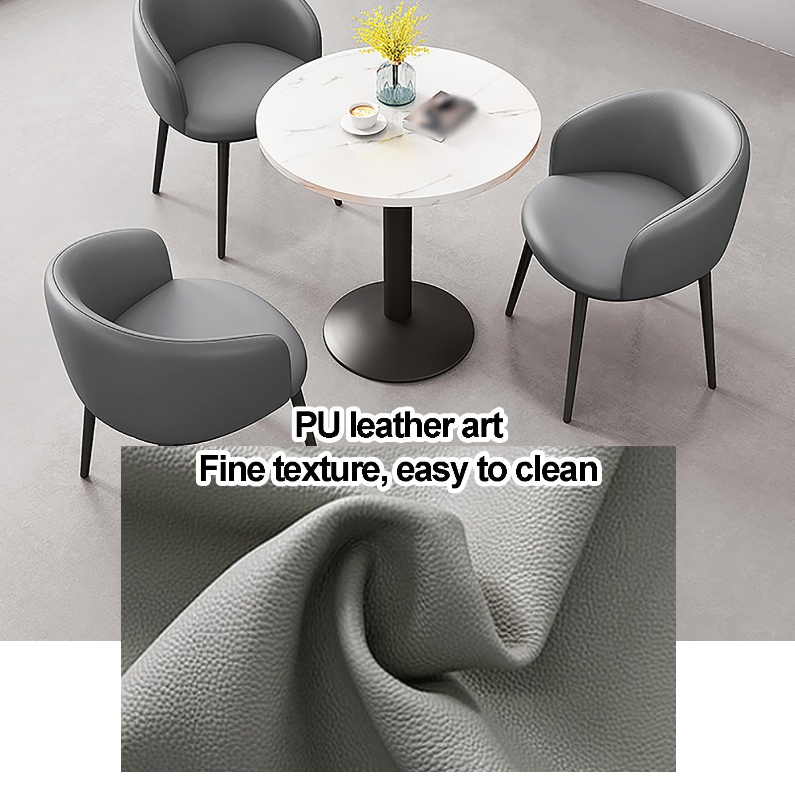 Round Conference Table 5-Piece Conference Table Set Round/Square