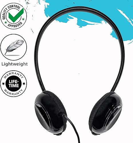 Miniatura 3 de Maxell 190316 Bandas de cuello estéreo, color negro, blanco (paquete de 2)