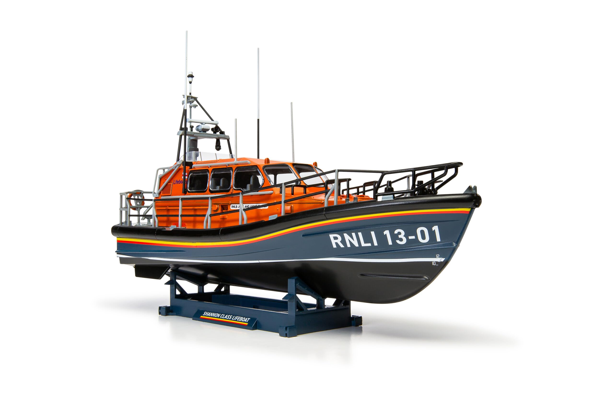 Airfix A55015 RNLI Kit de construcción de maquetas de Bote Salvavidas Clase Shannon para Adultos y niños 8+ años. Incluye calcomanías, Pinturas acrílicas, Pinceles y Cemento polivinílico