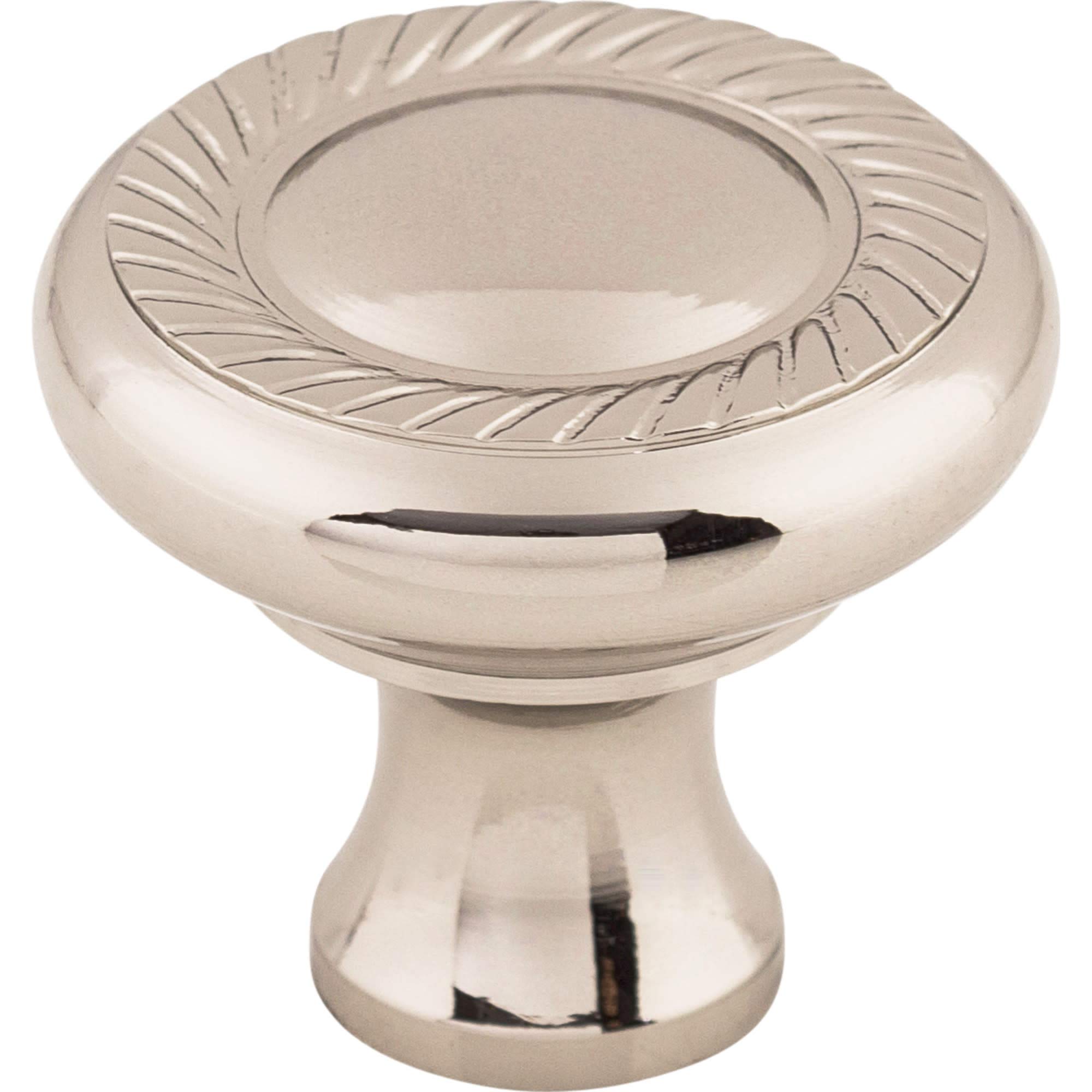 Top Knobs M1585 Somerset II Collection 1-3/16" Swirl Cut Knob, Polished Nickel