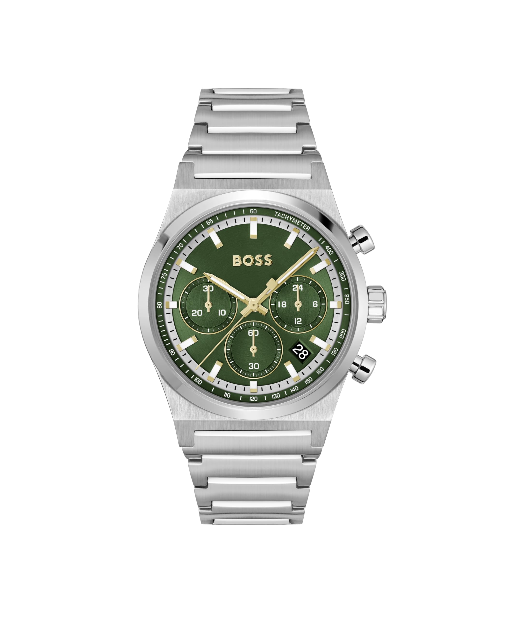 BOSS 1514220 Candor Chronograph (41mm) Green Dial / Watch
