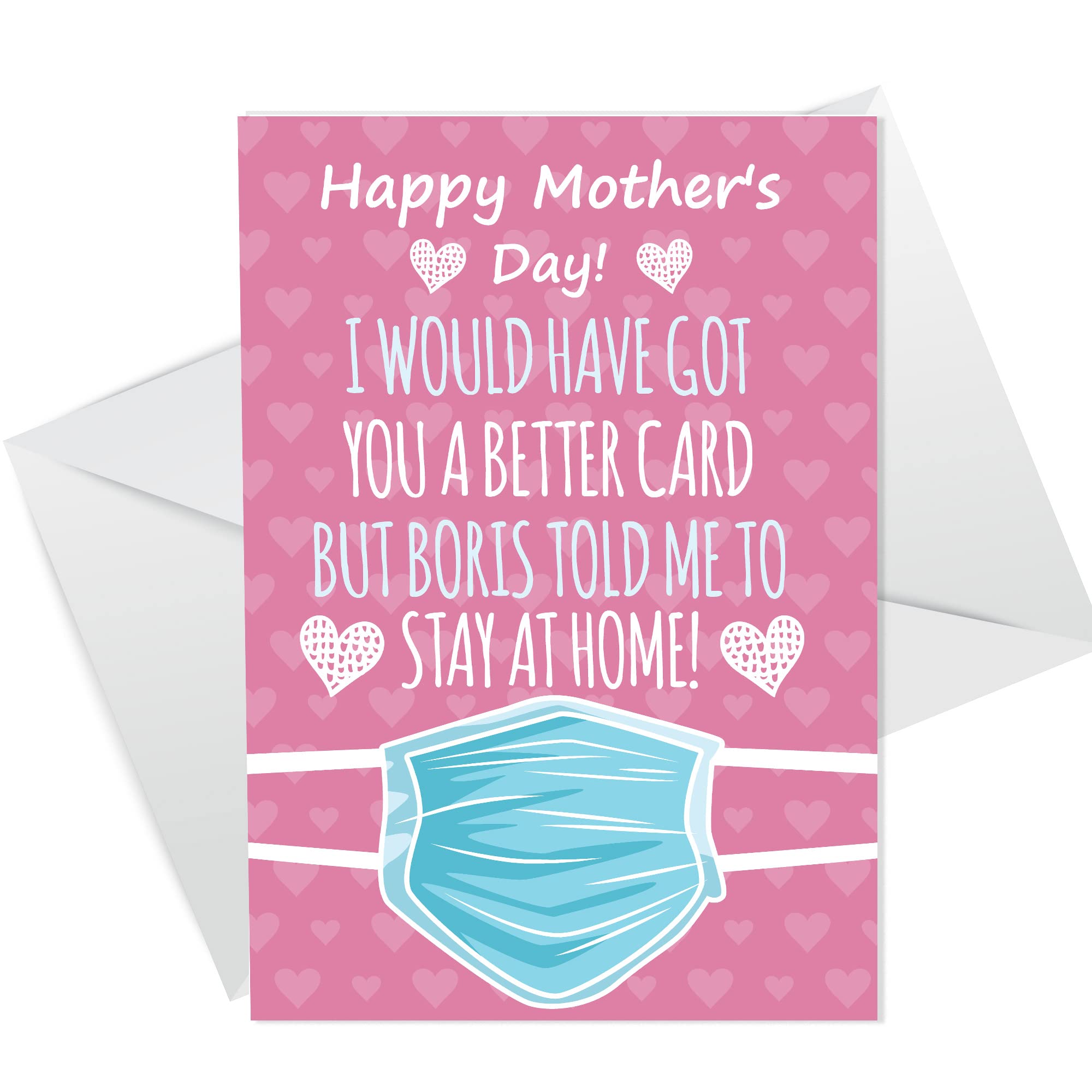 Mothers Day Card For Mum Lockdown Design Funny Card From Daughter Son