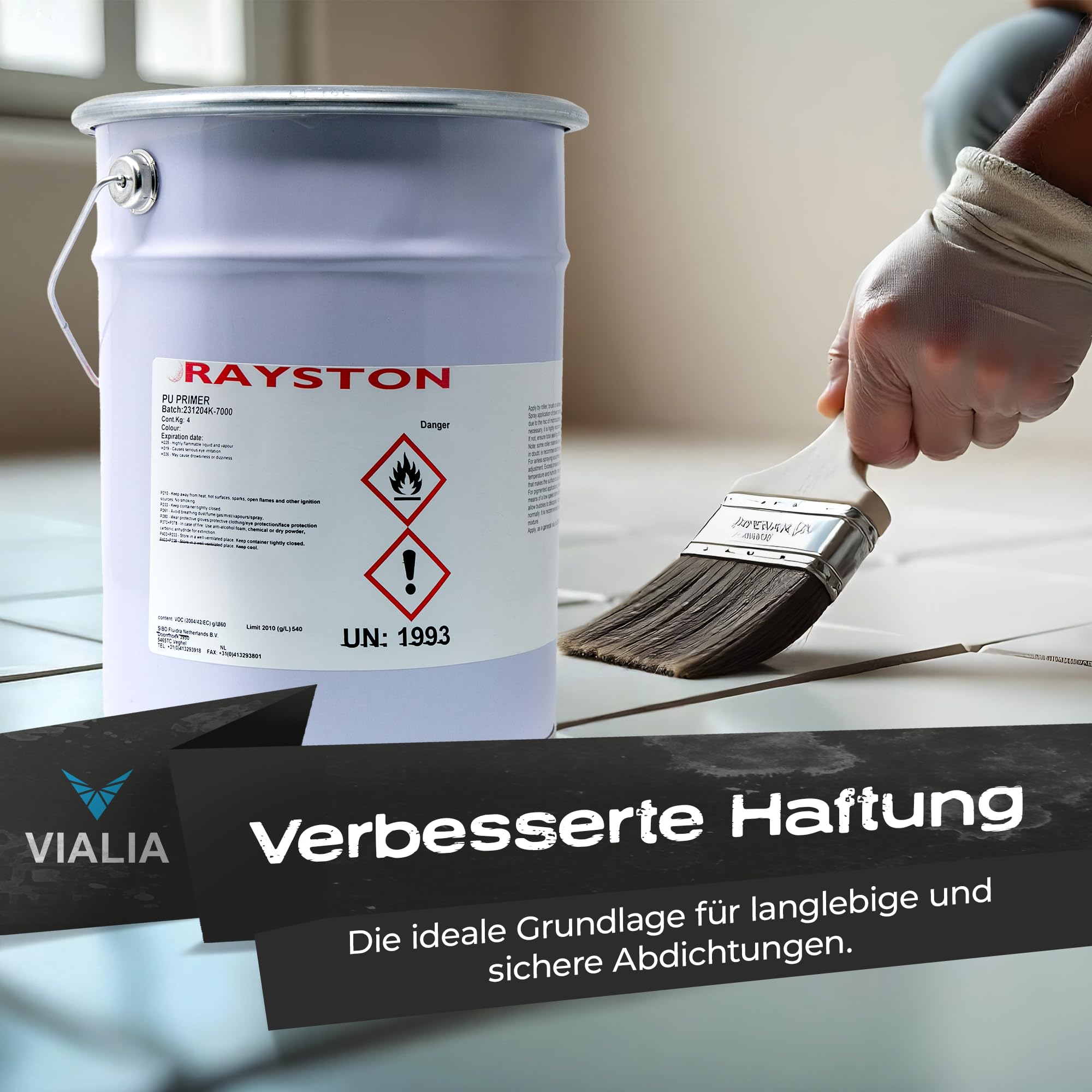 Impermax PU Primer 4kg | Haftgrund für Flüssigfolie & Flüssigkunststoff | Haftvermittler für Fliesen, Keramik & Aluminium | Grundierung für nicht poröse Untergründe | Schnelltrocknend 2-4 Std.