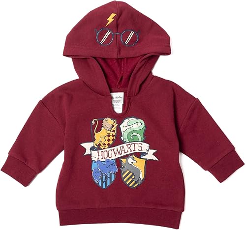 Vista 4 de Harry Potter Conjunto de 3 piezas con capucha y pantalones de forro polar para bebé, recién nacido a bebé