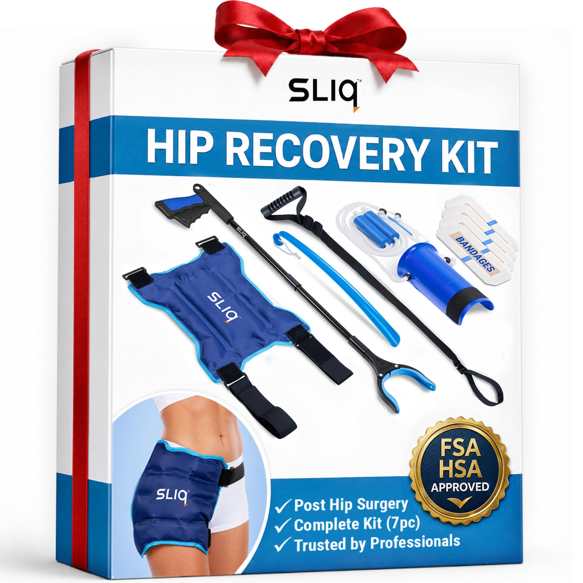 Amazon.com: Sliq 7 Pcs Hip Kit for Seniors, Total Recovery