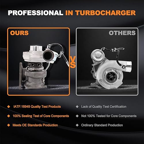 Miniatura 5 de Bapmic Turbocompresor turbo para Subaru Impreza WRX 02-07 Forester XT 04-08/ Baja 04-06 Saab 9-2X Aero 05-06 14411AA532 TD04L-13T