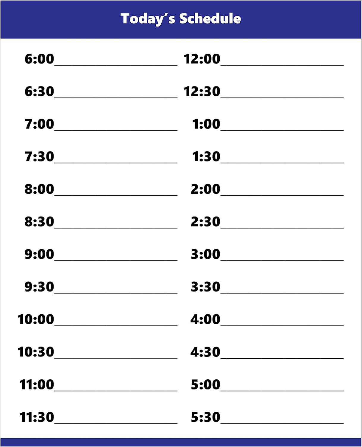 Dry Erase Hourly Schedule Magnet (Standard Clock) by DCM Solutions (Pink, 8.5" W x 10.5" H)