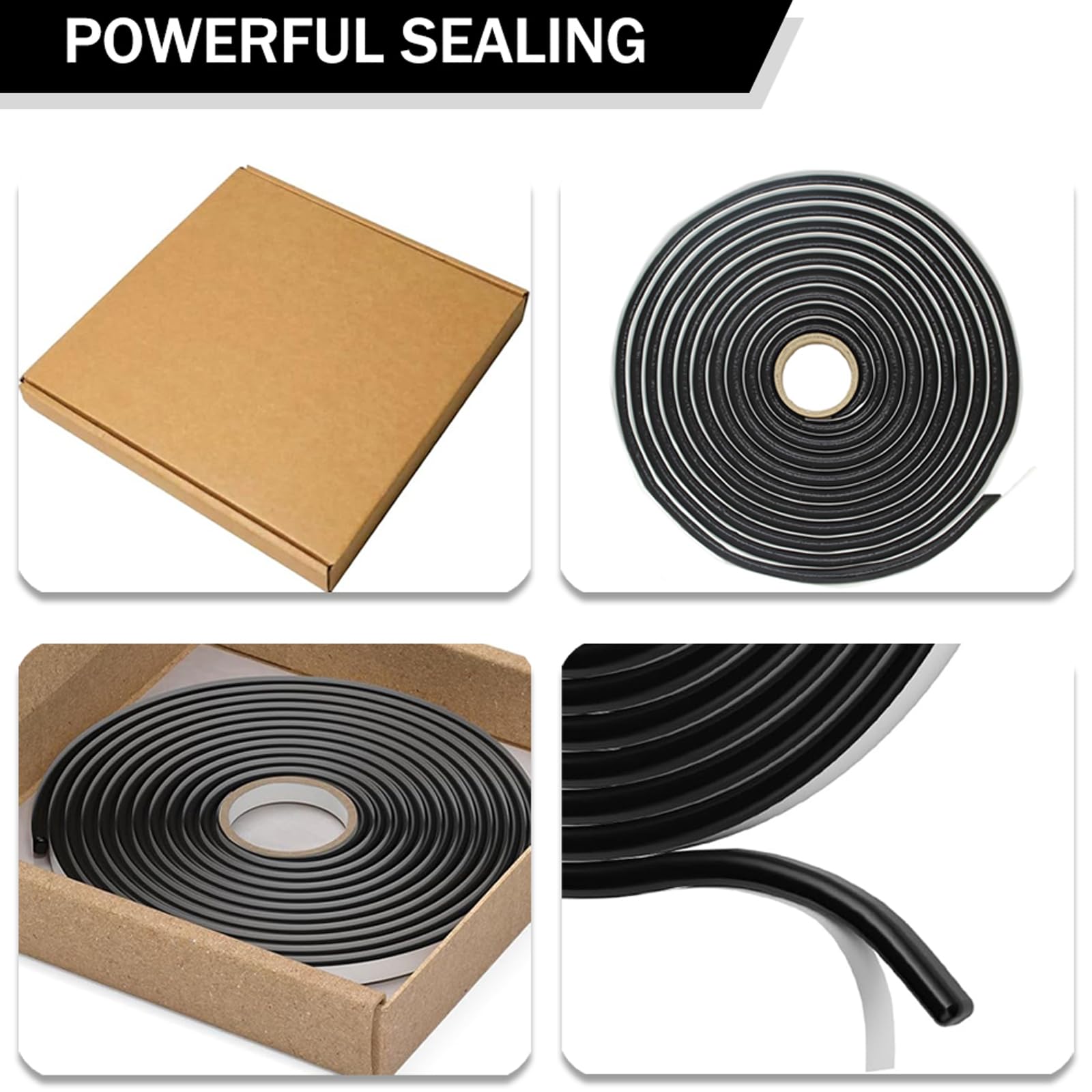 Nastro Sigillante Butilico 6mm X 6m - Filo Nero Impermeabile Per Fari Auto, Finestre, Parabrezza - Foto 6