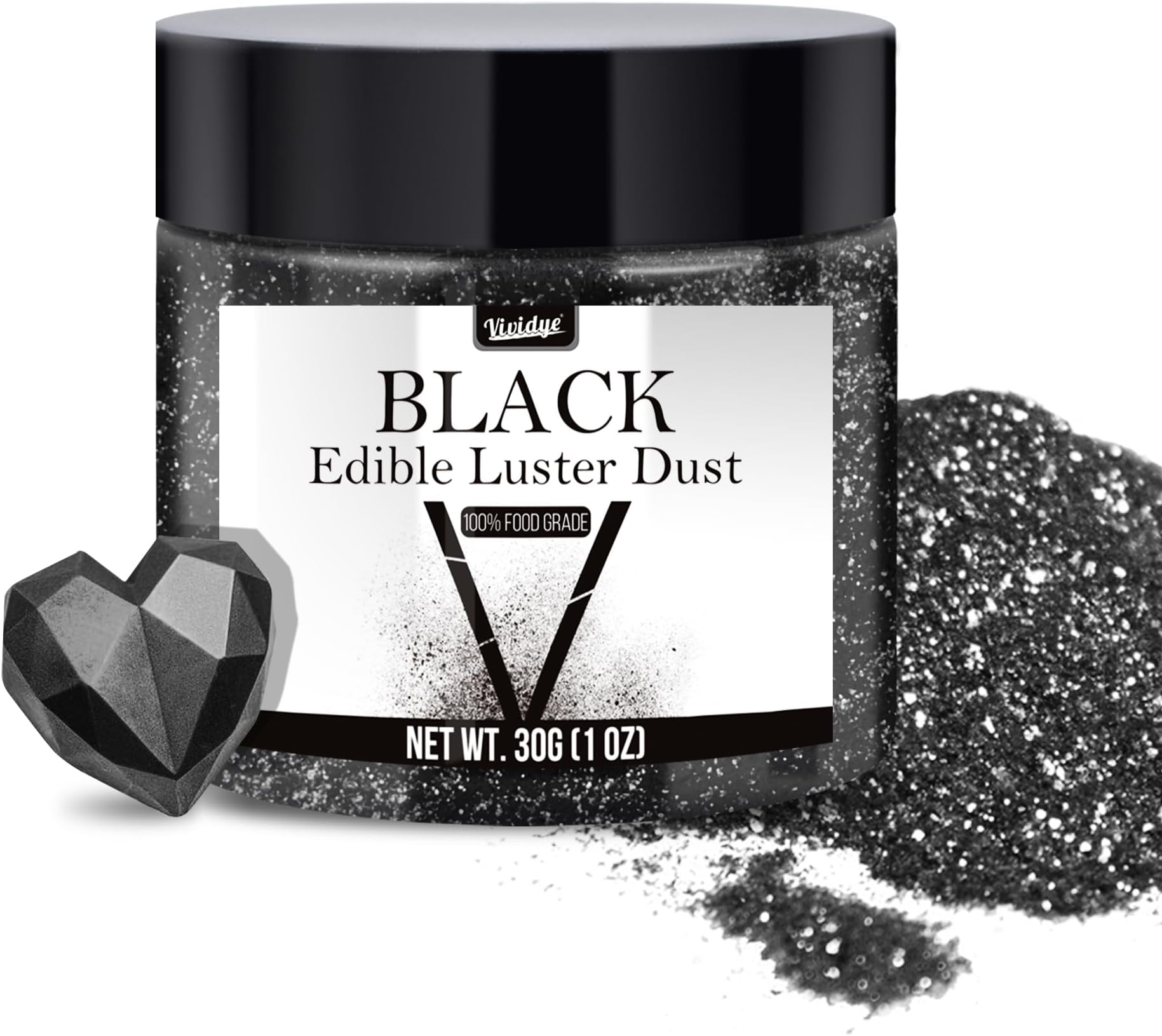 SkyVue Edible Glitter Shimmer for Drinks 5g Edible Luster Dust Rainbow Coloring for