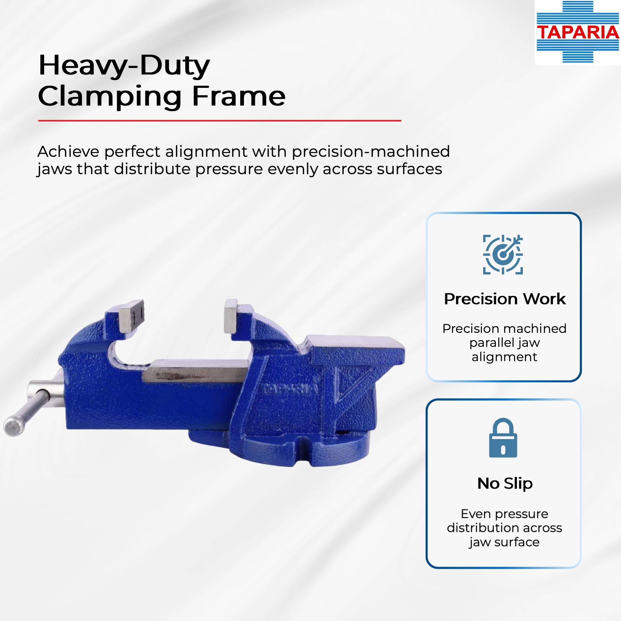 Taparia 75Mm Bench Vice Fixed Base (Bvsgm 03) 2