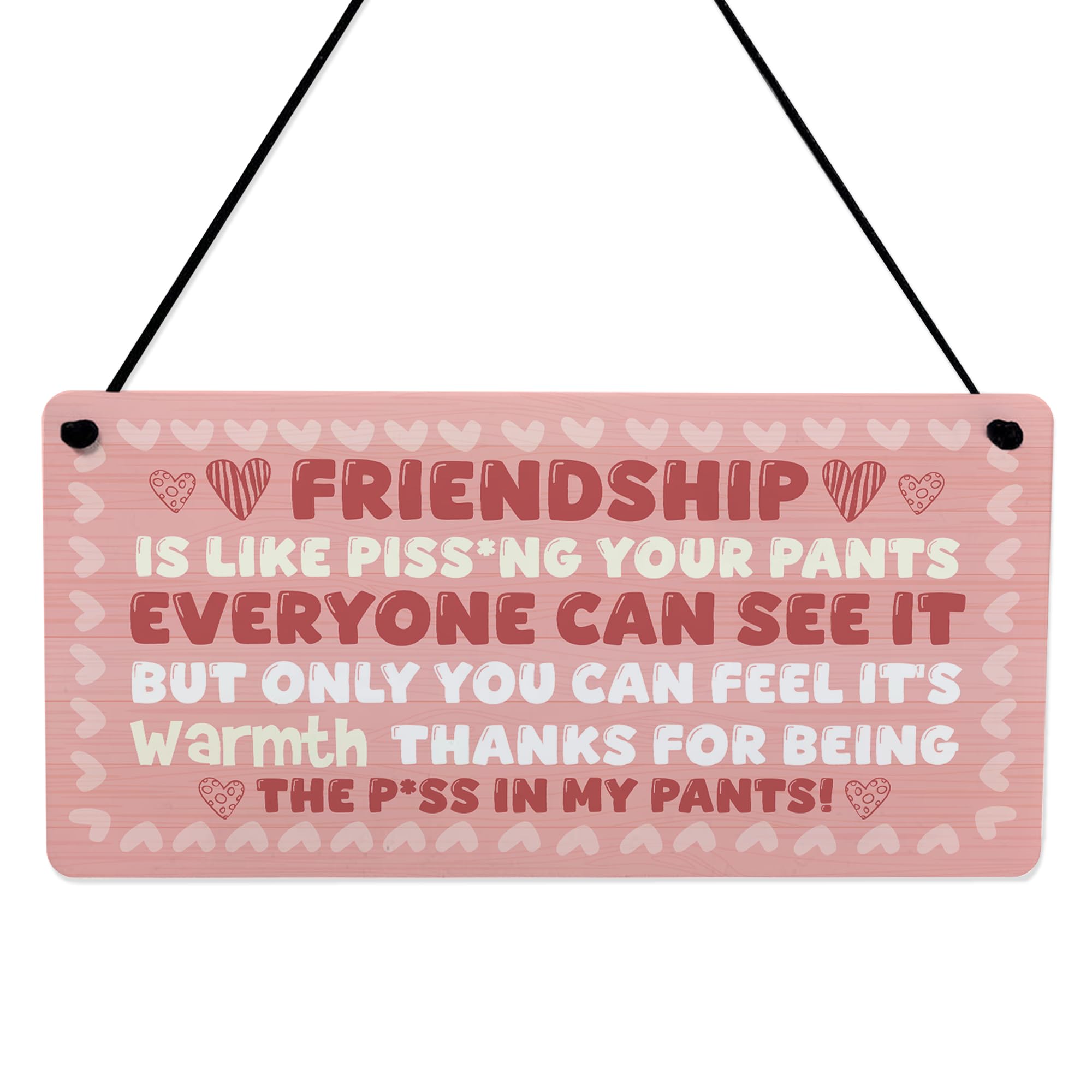 Red Ocean Friendship Gifts for Women, Best Friend Christmas Birthday Gifts, Friendship Plaques, Birthday or Christmas Presents for Women Friends, Female, Sister