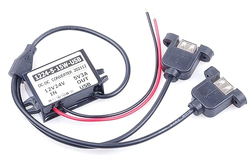 DC-DC 9V 12V 24V 36V 8V-40V a 5V 3A 15W Mini USB Fuente de Alimentación Módulo Convertidor de Alimentación de Coche Módulo de Protección contra