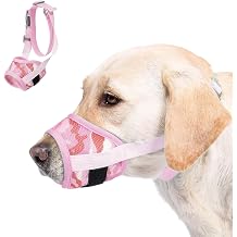 Dog Muzzle, Soft Breathable Mesh Pet Muzzle for Grooming Training