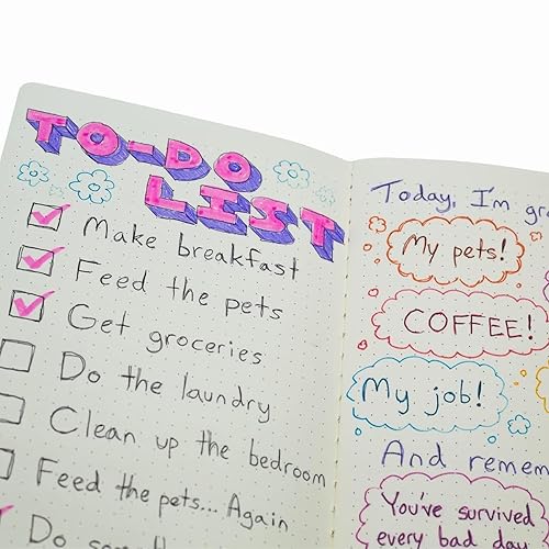 Miniatura 7 de Simply Genius Cuaderno de puntos A5  Diario de viaje y cuaderno de bolsillo  Producto profesional para tomar notas y oficina  Planificación creativa