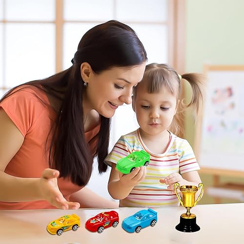 Miniatura 4 de MEMOVAN Decoración para pasteles de autos de carreras, 38 piezas, decoración de pastel de cumpleaños para niños y niños, suministros de cumpleaños,