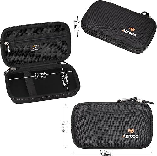 Miniatura 6 de Aproca Funda negra compatible con Morfec Power Bank de carga rápida de 50000 mAh 22.5 W, cargador portátil, bolsa de almacenamiento dura portátil