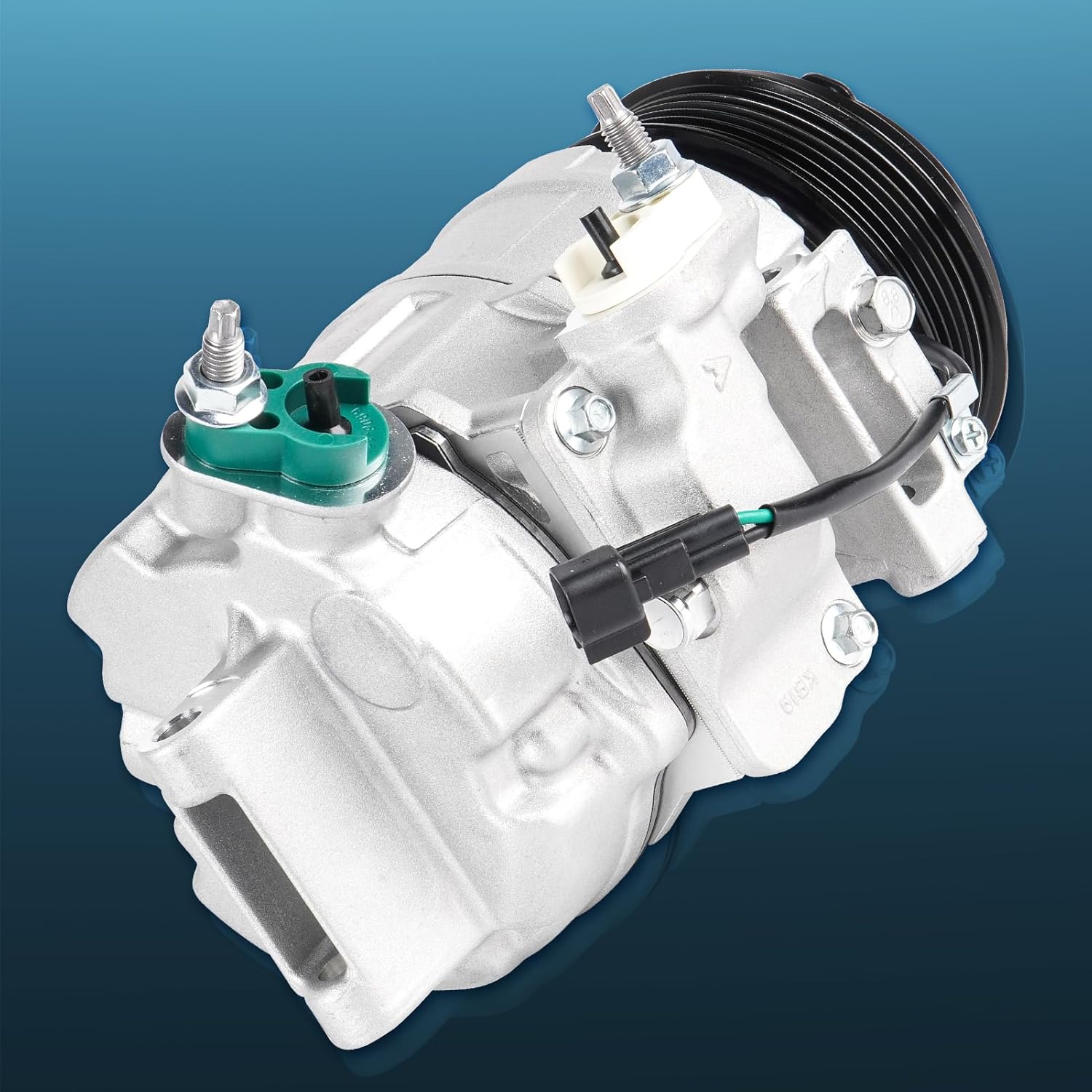 A/C Air Conditioner Compressor With Clutch Fit for Ford Explorer 3.5L 2011-2015 (Manual Control Valve Compressor) [NOT FIT for Explorer 2013-2019 turbocharged] for Police Interceptor Utility 13-15