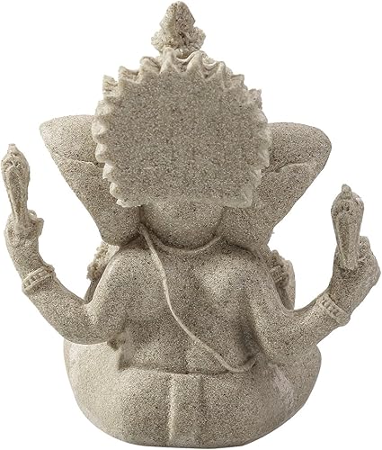 Miniatura 6 de rosenice Estatua de elefante escultura arenisca Ganesha Buda estatuilla hecha a mano