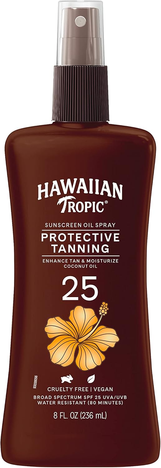 Hawaiian Tropic Tanning Oil Pump Spray, Spf 25, 8 Fl Oz Buy Online at