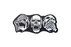 Skeleton Skull Patches for Vests: Embellish Your Leather Attire with Gothic Charm