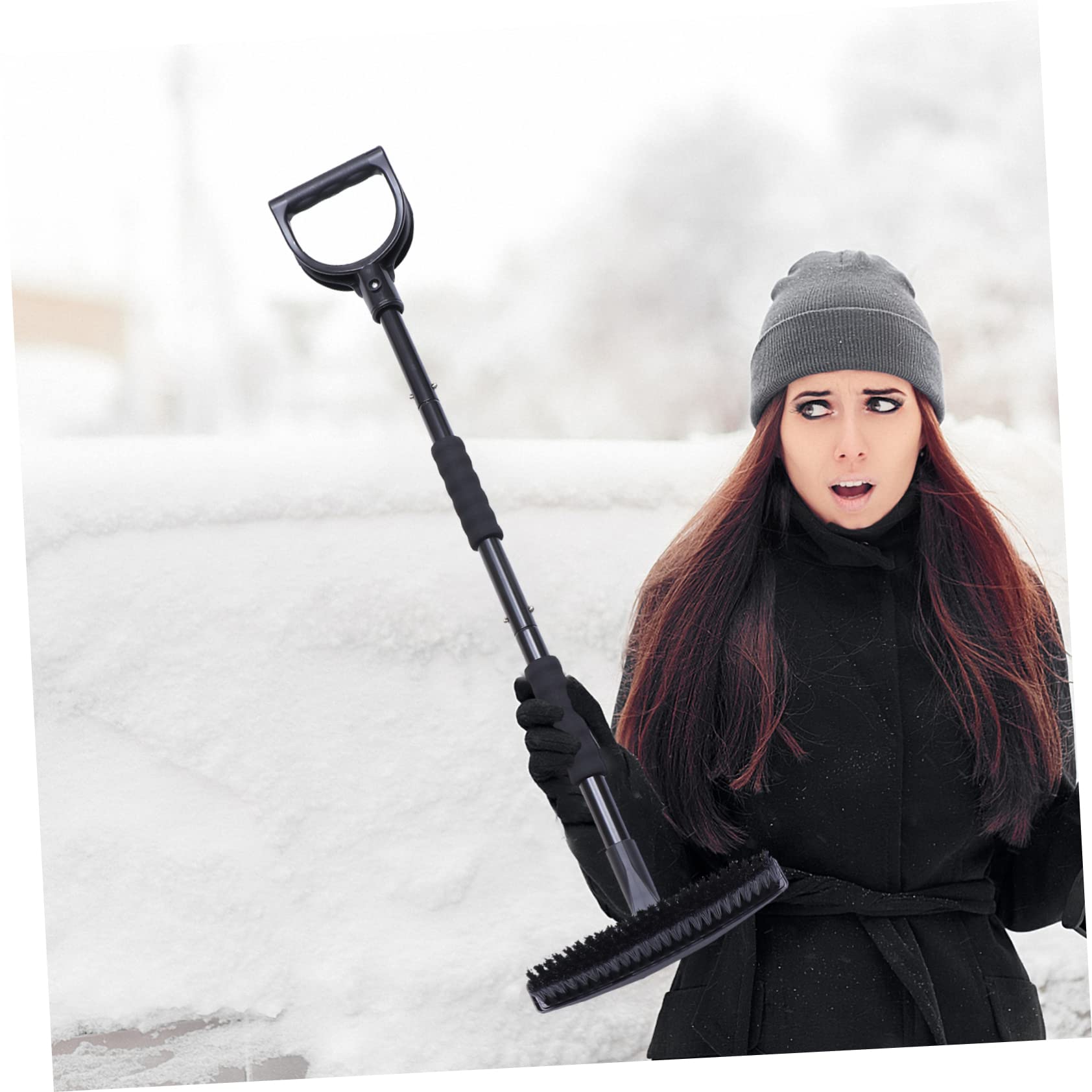 Abaodam Traje de Pala de Nieve de Raspador de Hielo y Pala para Quitanieves para Automóviles para Limpiar el Techo del Coche y Ventanas Invierno Ligero y Fácil de Usar