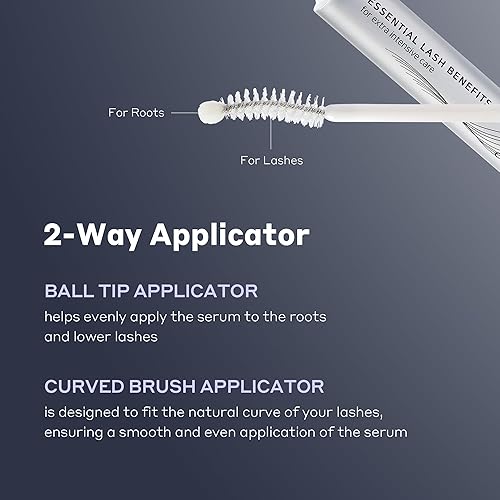 Miniatura 6 de Essential Lash Benefits-Sérum para el crecimiento de pestañas, fórmula avanzada para mejorar las pestañas más largas, más completas y gruesas, 0.24