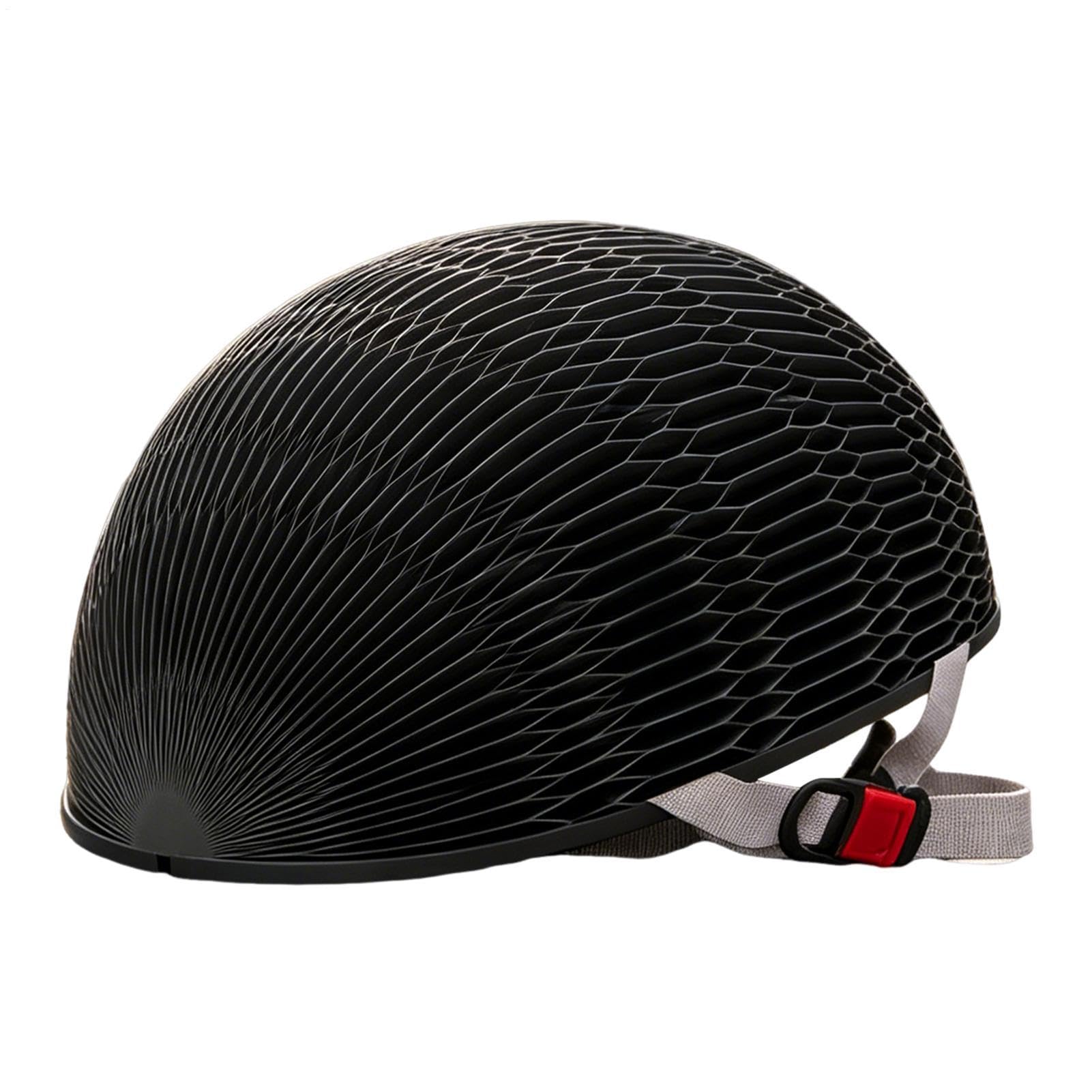 Casco de bicicleta plegable con correa para la barbilla de mujer portátil 8