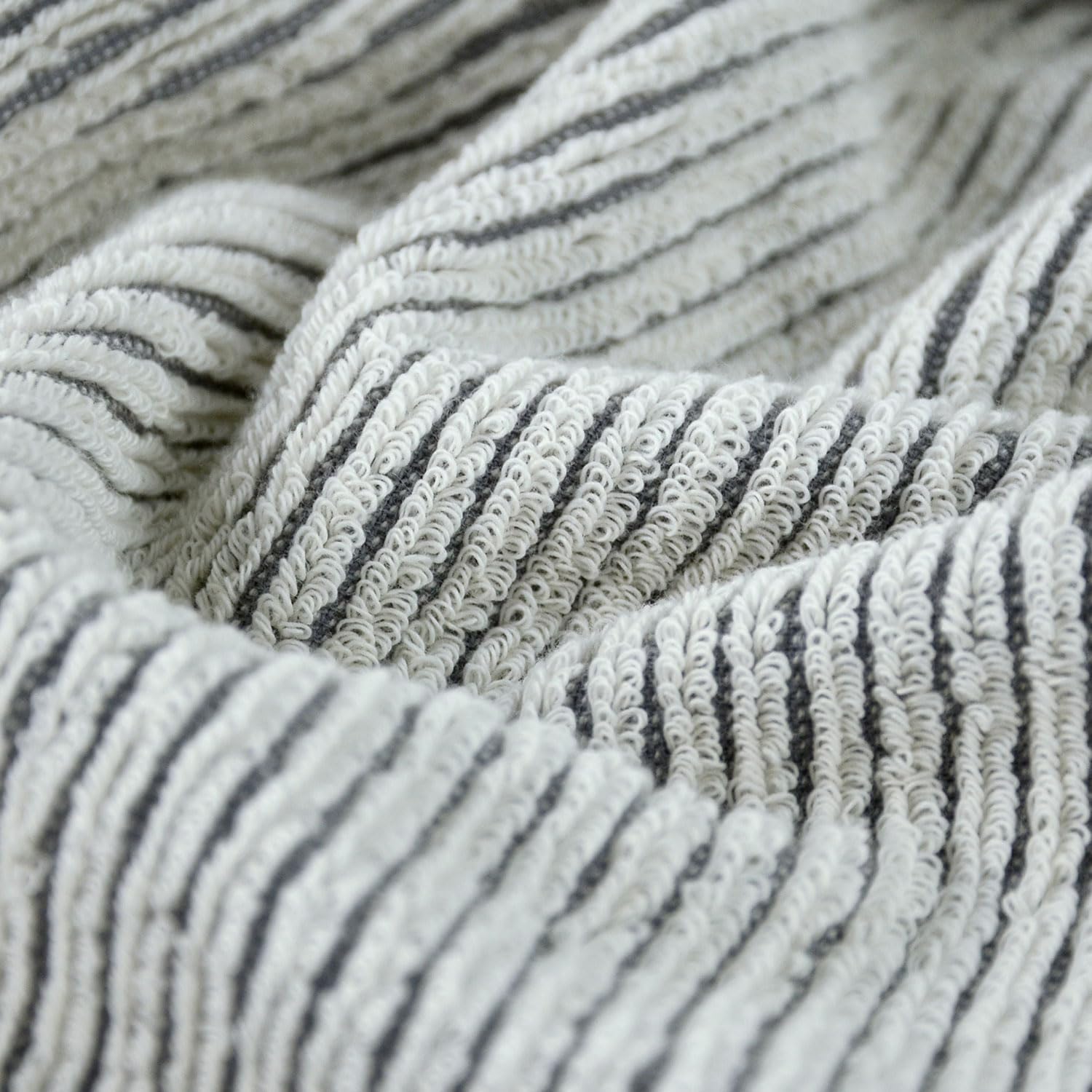 Amazon.com: Cleanbear Gray Hand Towels for Bathroom with Textrued
