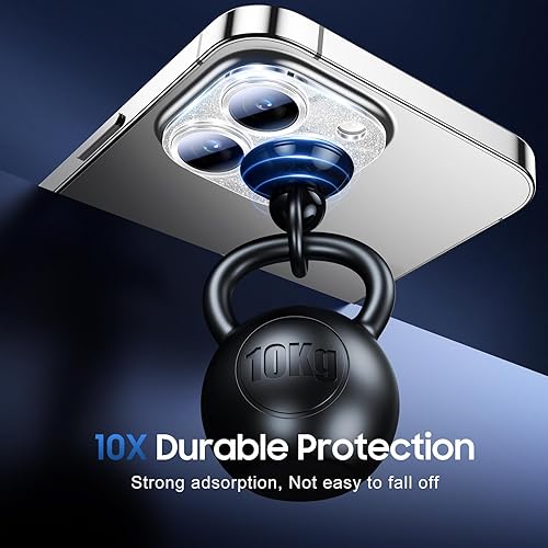 Miniatura 58 de UniqueMe [Paquete de 3 protectores de lente de cámara compatibles con iPhone 14 Pro Max/iPhone 14 Pro, vidrio templado, [compatible con fundas]