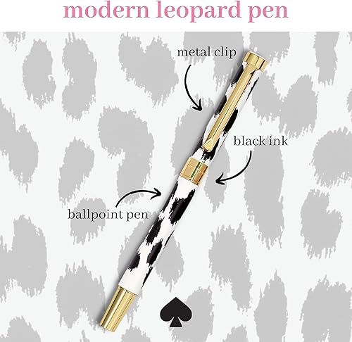 Miniatura 3 de Kate Spade New York Bolígrafo de tinta negra con caja de regalo reutilizable, bolígrafo de oficina profesional para mujeres, acepta repuestos