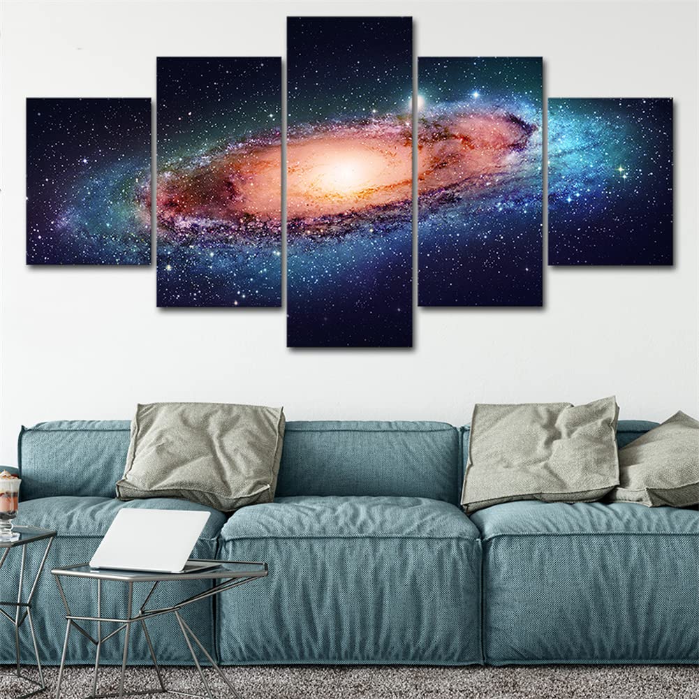 Peinture diamant ciel étoilé grand format 5D avec strass carrés pour décoration salon