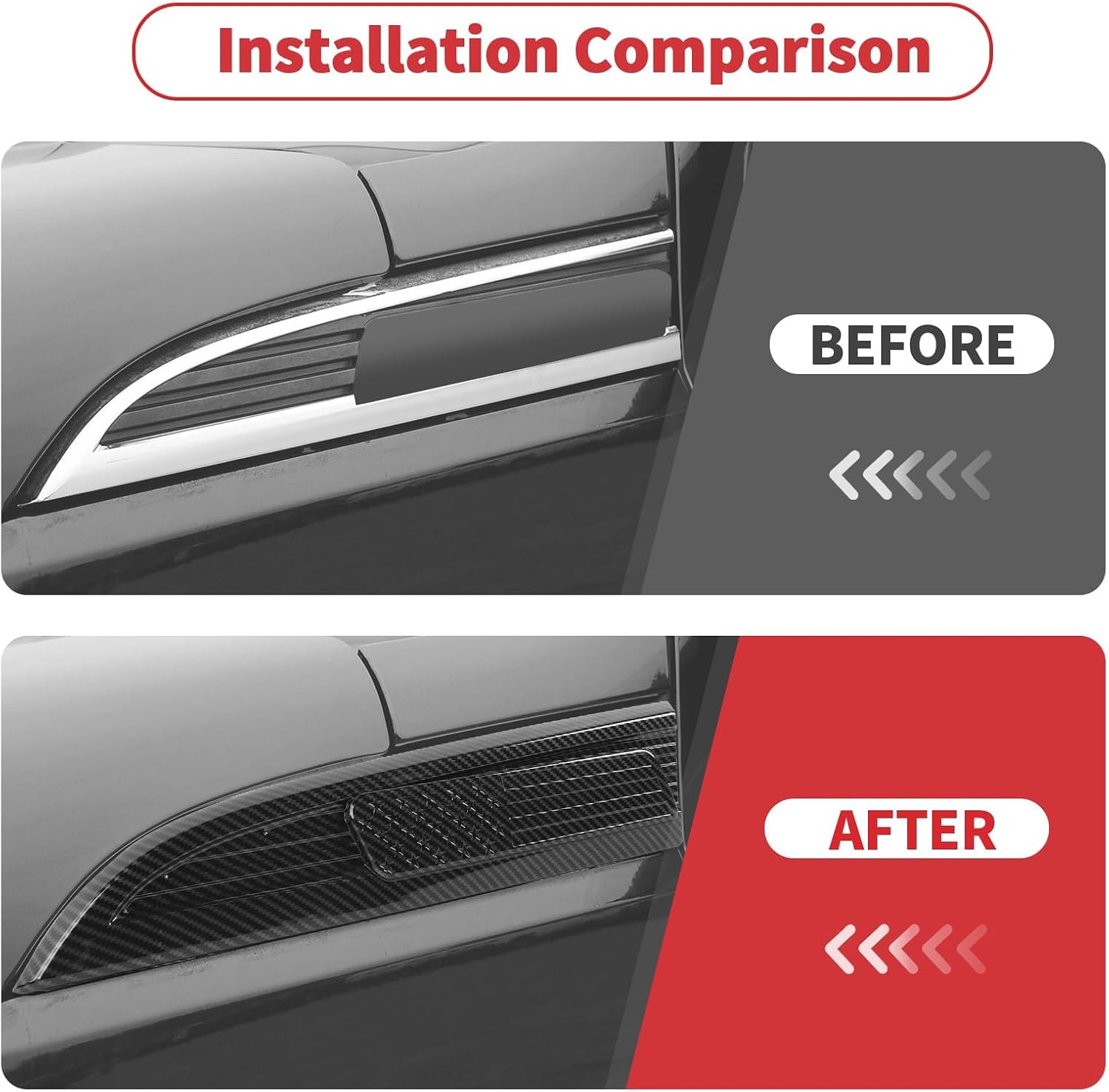 Linskip Fender Side Emblem Trim Compatible with 2011 2012 2013 2014 2015 2016 Super Duty Ford F250 F350 F450 F550, Fender Badges Cover, Exterior Accessories Carbon Fiber Black