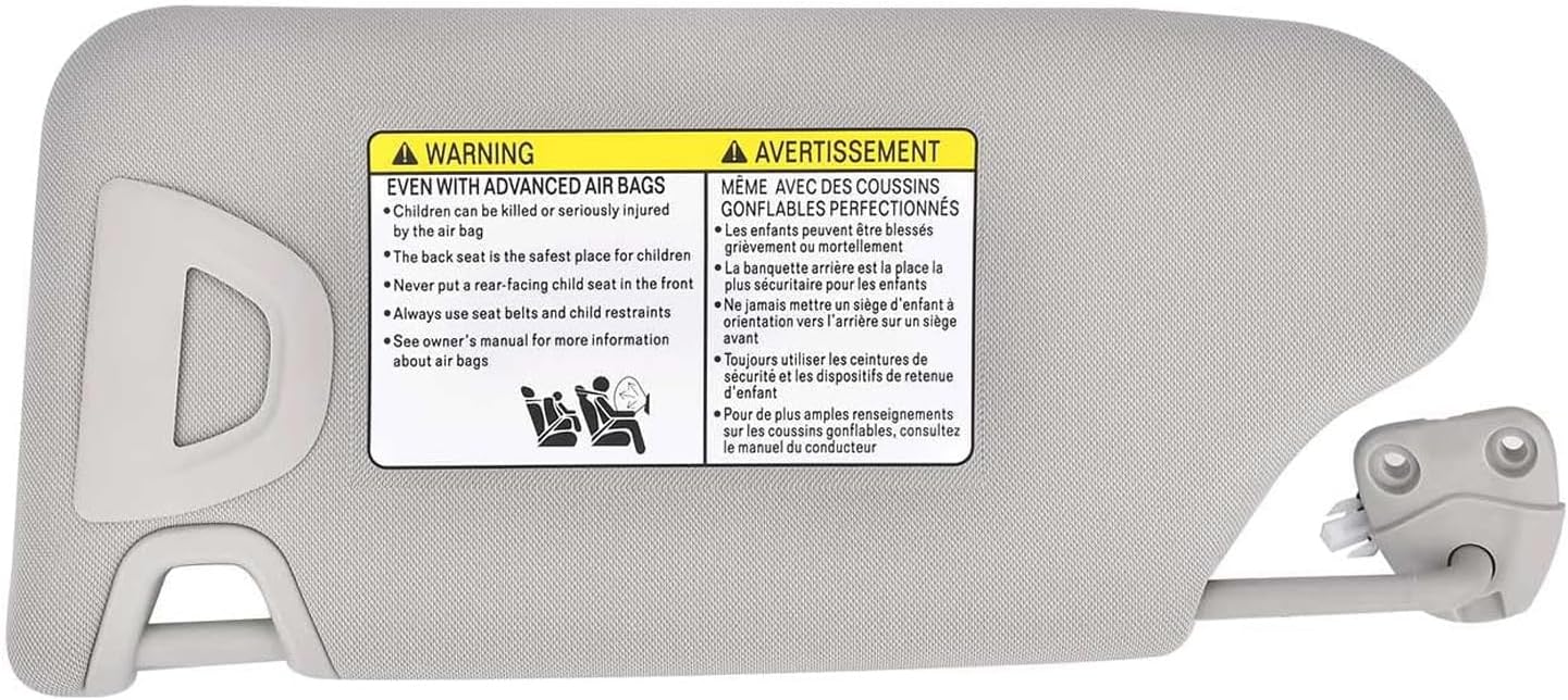 Lalf Gray Sun Visor fit for Nissan Altima Replace 96400-3TA2A 96401-3TA2A. (Right)