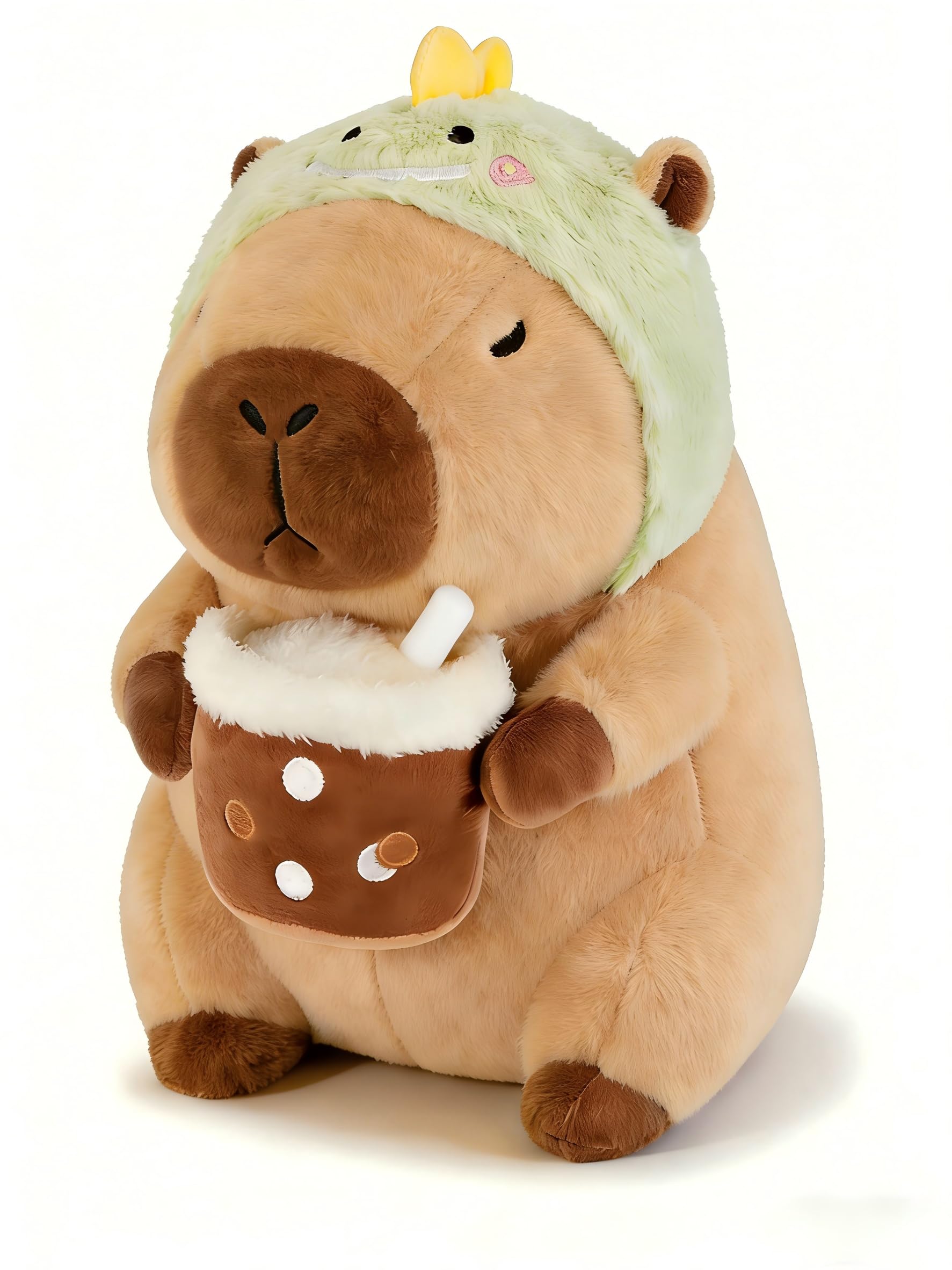 Scratch Art Capybara Plush Toy - Cute Capybara Cosplay Dinosaur - Capybara Teddy Toy - Capibara Gifts for Home Decoration and Children's Birthday Parties and Festivals