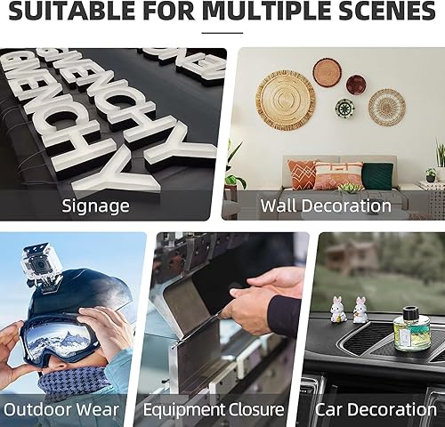 Miniatura 6 de 3M Dual Lock SJ3560 - Cinta adhesiva de bloqueo doble de 1 pulgada × 6 pies, transparente, 2 unidades, cinta adhesiva de bloqueo de gancho para