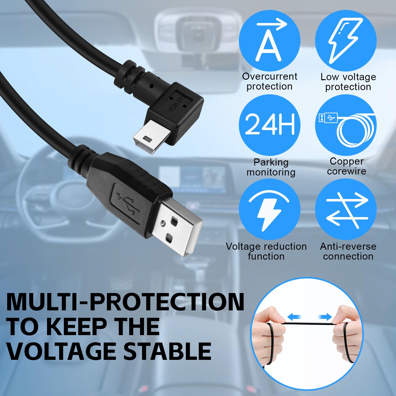 Cavo USB per GPS Garmin Edge 1000, Edge 1030, Edge 130 cavo dati