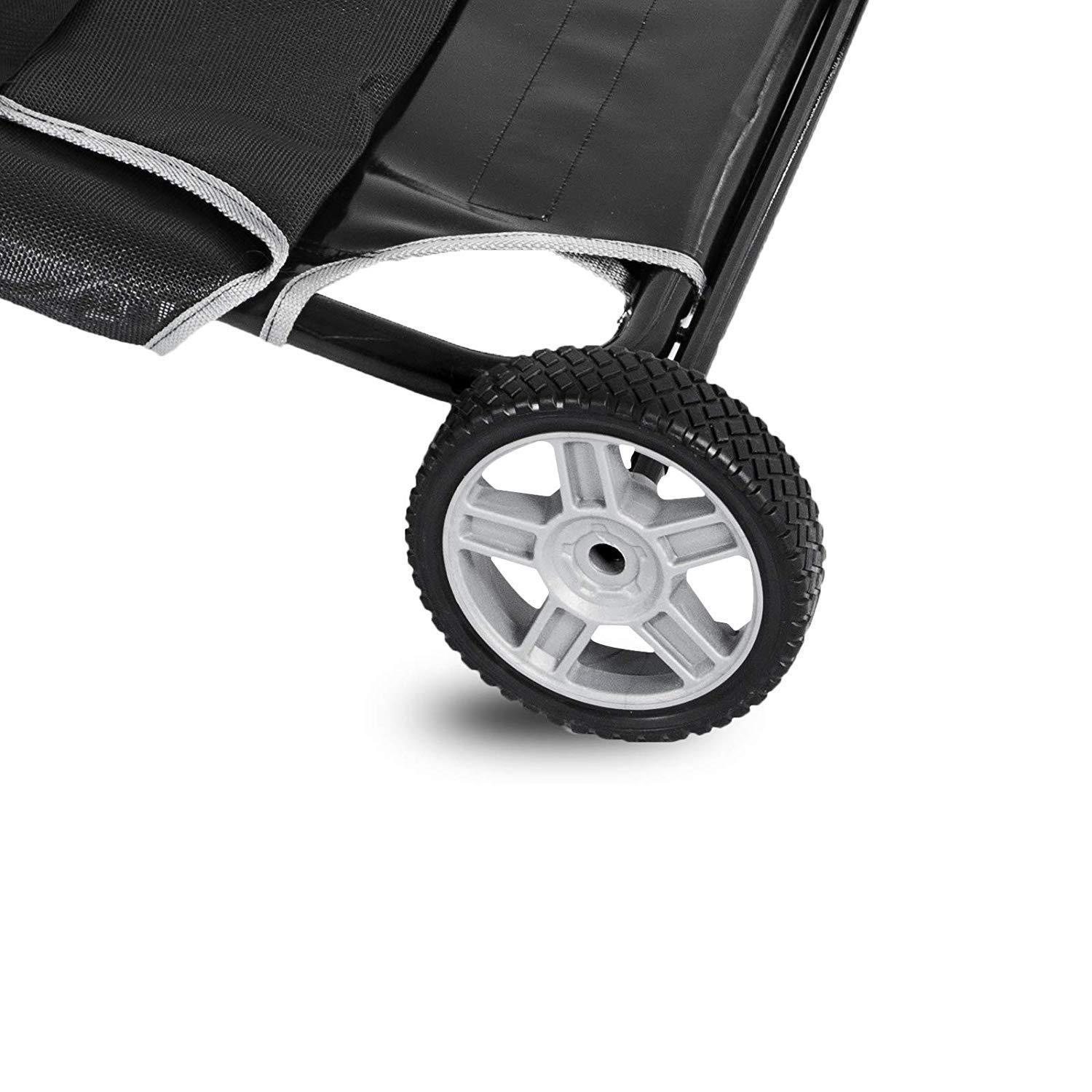Carrello Barella Animale Nero, Pieghevole per Animali Domestici, Due Ruote, Capacità Massima 250 Libbre