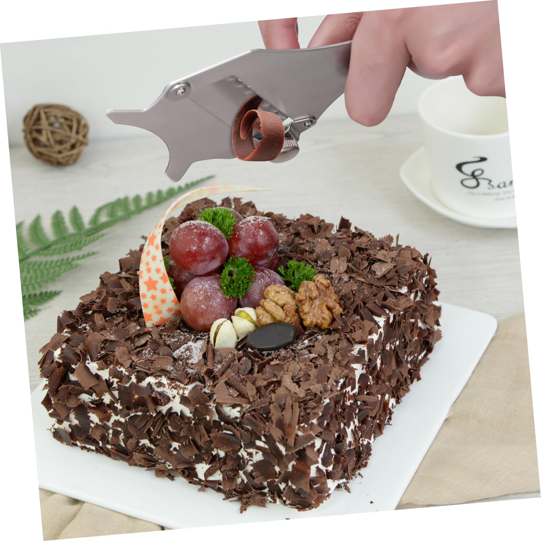 Zerodeko Pelapatate per Tartufo in Acciaio Inox Argento, Utensile