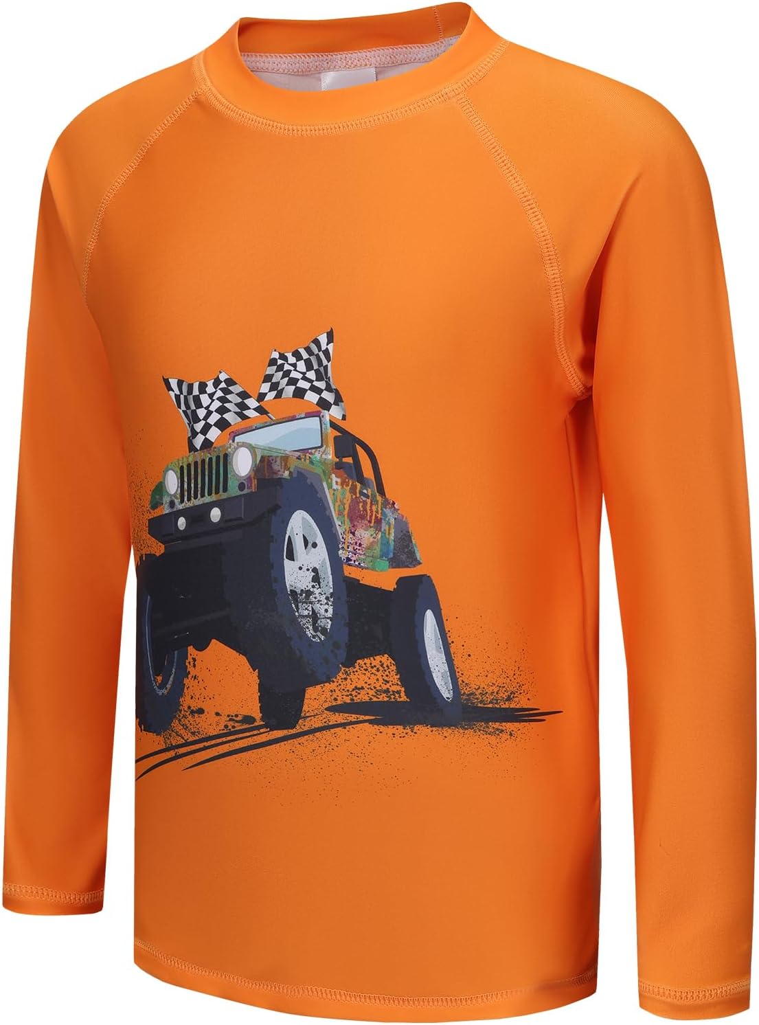 Kids Swim Shirt Boys Long Sleeve Rash Guard Shirts UPF 50+/Sun Protetion Swimsuits