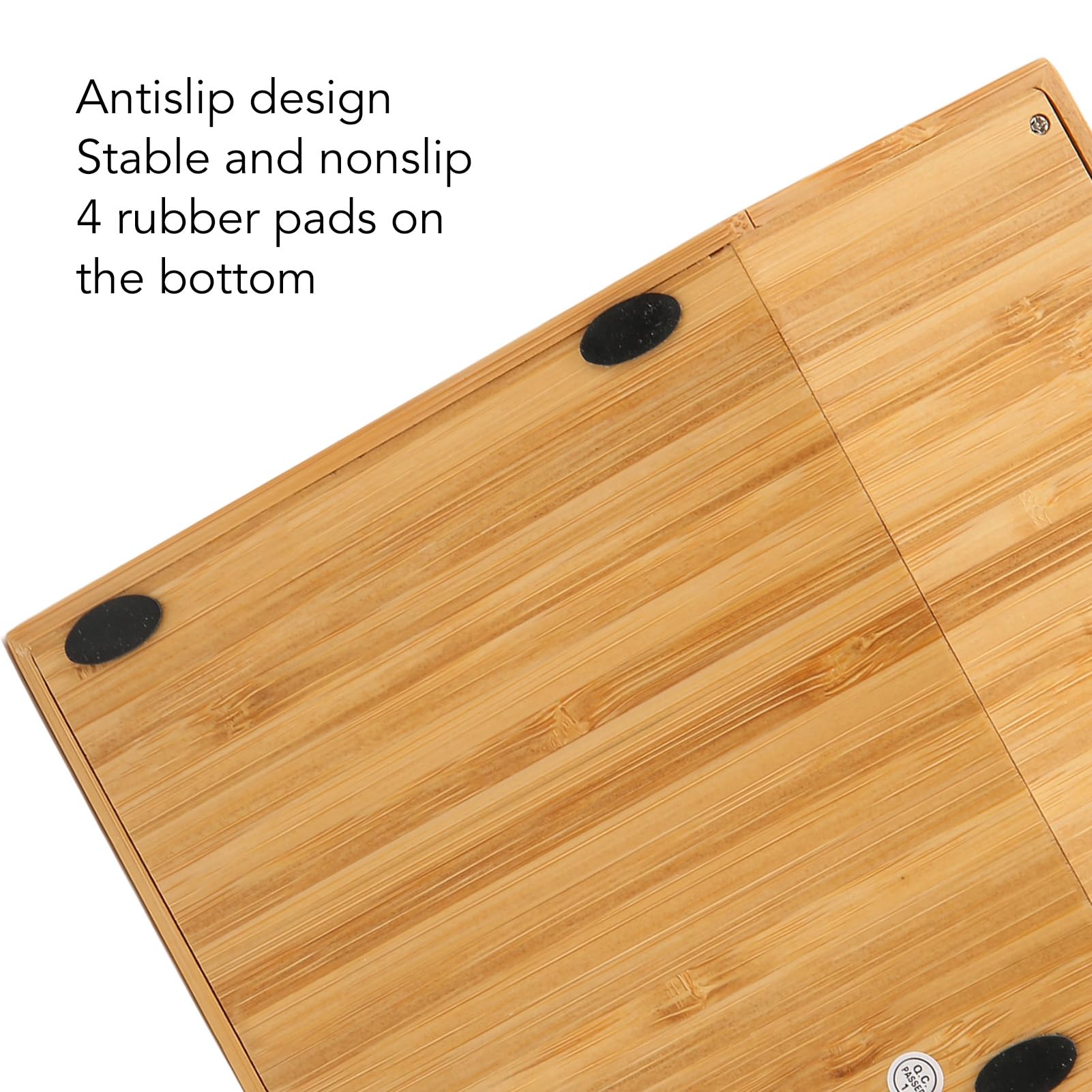 Fockety Calculadora, Calculadora Solar de Madera de Bambú de 12 Dígitos, Calculadora Básica de Sobremesa de Función Estándar con Doble Alimentación Solar y Batería, para Oficina, Escuela