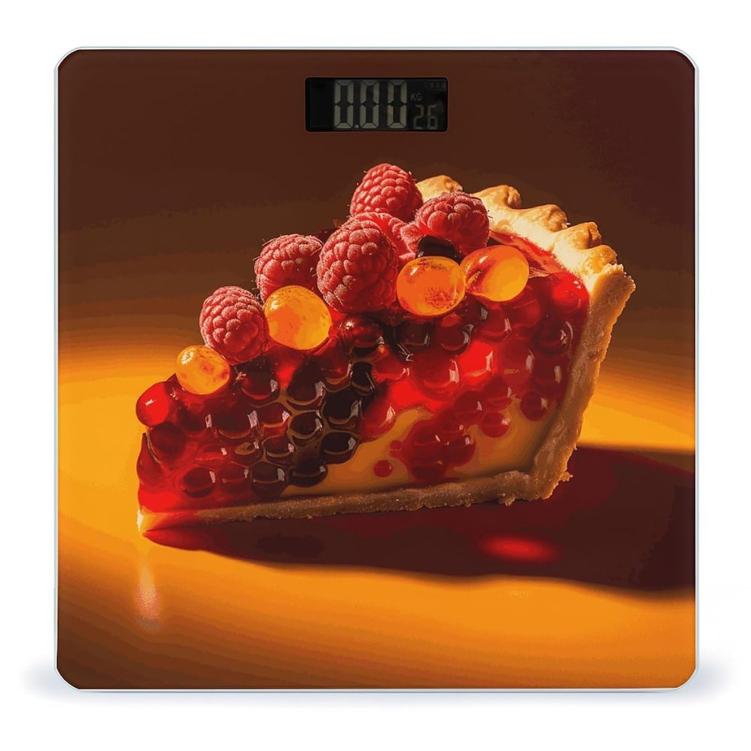 Delicious Food Weight Scale Digital Electronic Scales Bathroom Scale, Larg LCD Backlight Display, High Precision Measurements,Tempered Glass