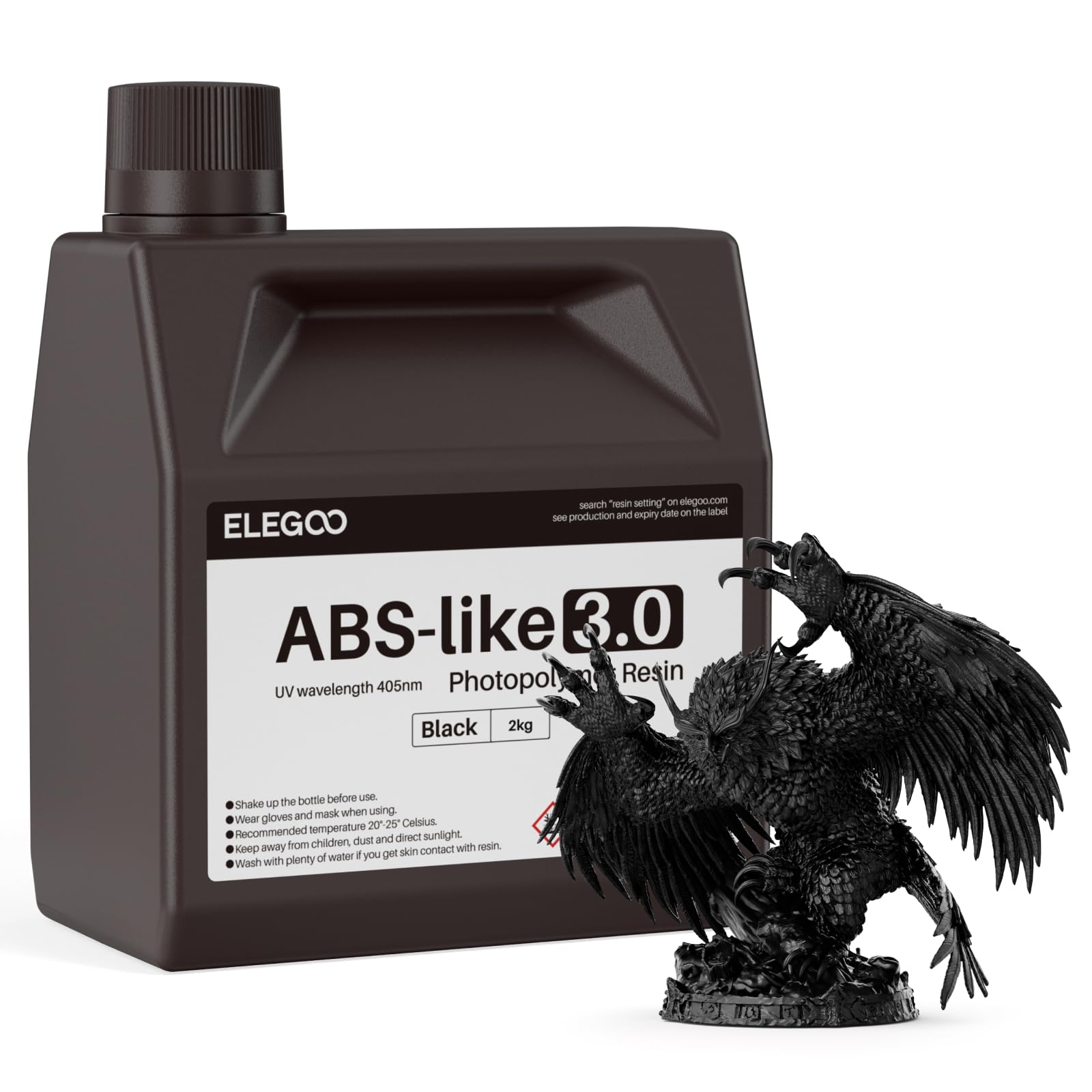 ELEGOO ABS-Like 3.0 3D Printer Resin, 405nm UV Curing, Photopolymer Resin for Mars Saturn Jupiter MSLA DLP LCD 3D Printing with Strength and Hardness, High Precision, Low Viscosity,-picture-30