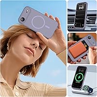 Vista 18 de Miracase Funda diseñada para iPhone 13 Pro Max con protector de pantalla, [forro de microfibra suave antiarañazos], funda protectora de silicona