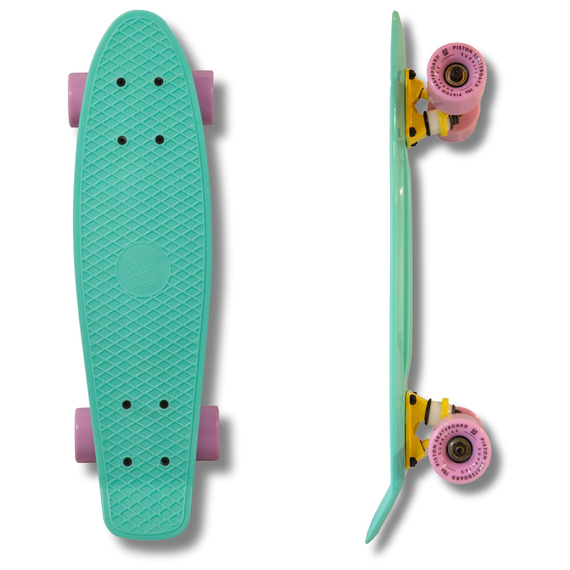 Piston Skateboards Mini Cruiser 22 Inch for Beginners/Kids (Pastel Mint/Pink) | Skate Supply India-image-42