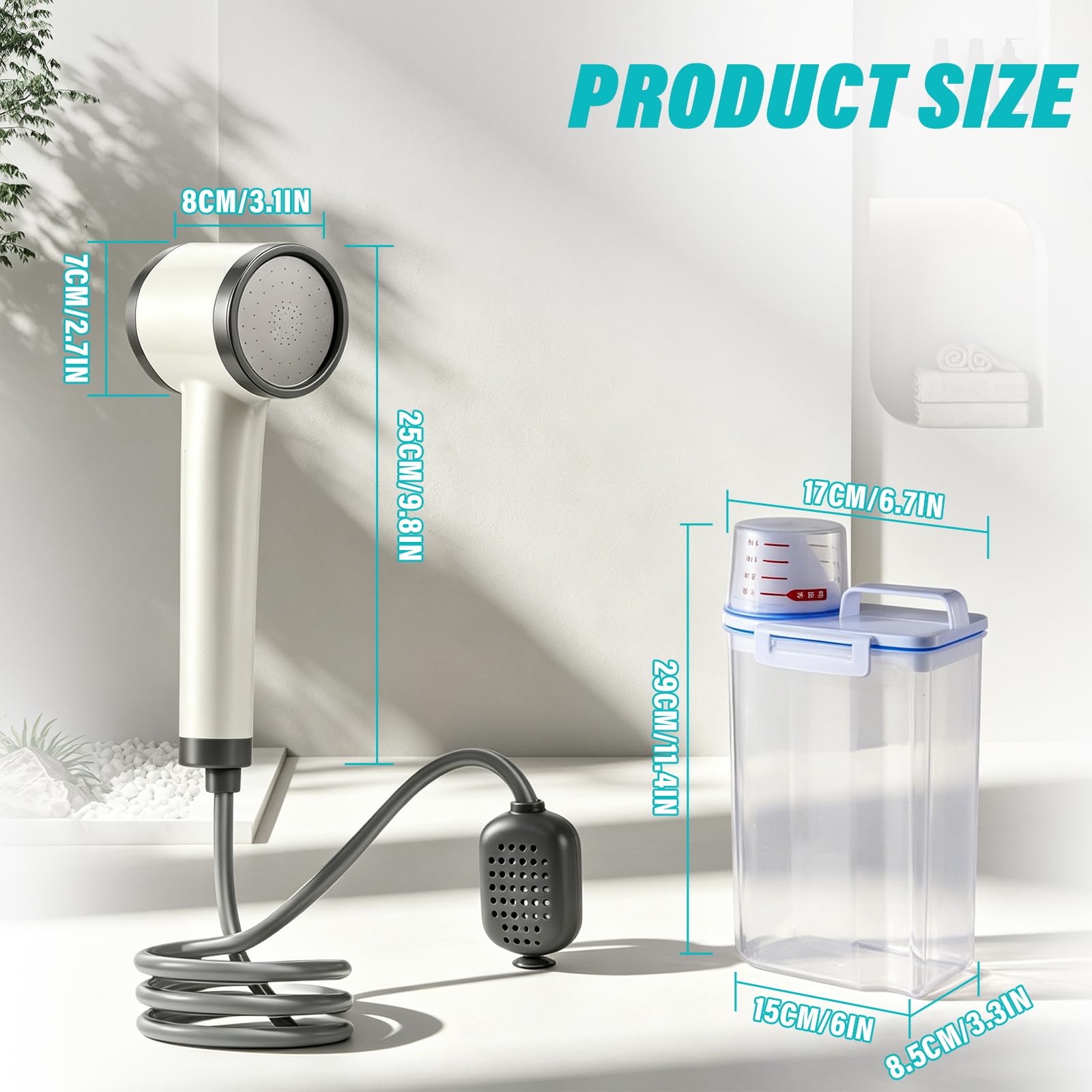 Bidé portátil de 2,5 L, bidé de viaje eléctrico recargable, pulverizador de bidé de mano con pantalla LED y tanque de agua, botella Peri para higiene personal, cuidado posparto, ducha musulmana