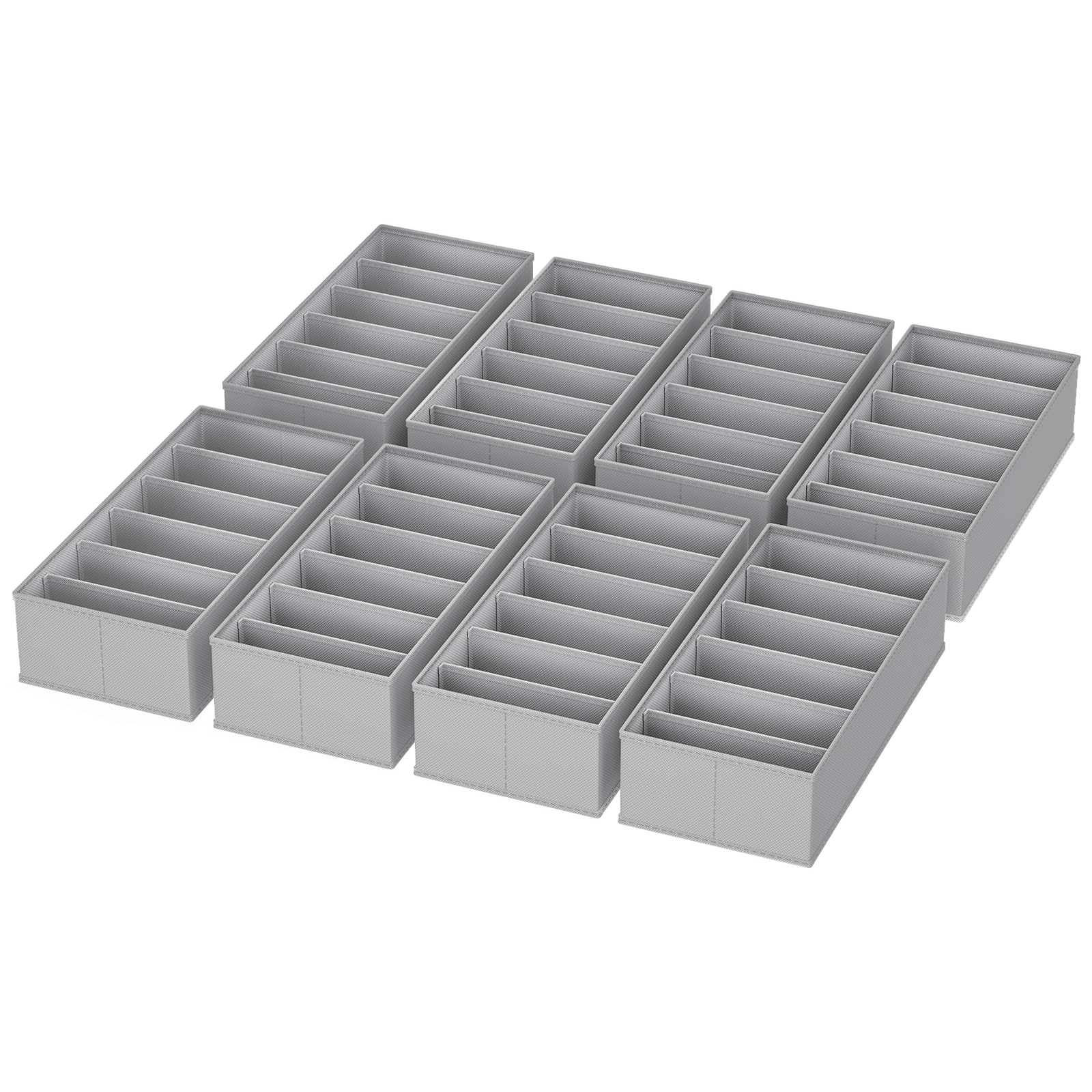 Homsorout Cajones Organizador de Armario Organizador - Caja de Almacenamiento Plegable de Tela Cajones Sistema de Organización de Ropa Interior Organizador para Pantalones, Ropa, Calcetines, 8