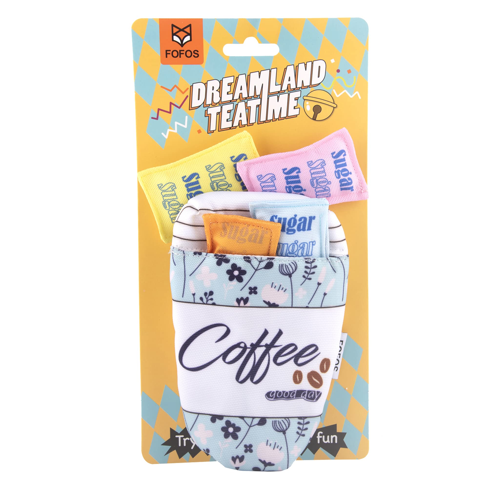 BarkButler x Fofos Dreamland Coffee Toy Pack Interactive Puzzle 5 in 1 Cat Toy, Multicoloured|Bell+Us Grade Catnip Inside|for Kittens&Older Cats (B08F3J9K1T) Amazon Price History, Amazon Price Tracker