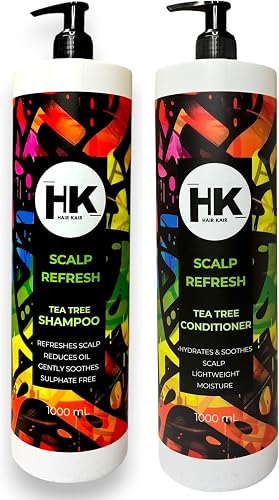 HK Scalp Refresh Tea Tree Shampoo & Conditioner 1000ml Duo - Sulphate Free
